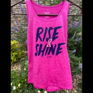 Reebok-- Pink Tank Top>> Youth Medium